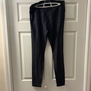 Black Leopard Print Leggings 28”